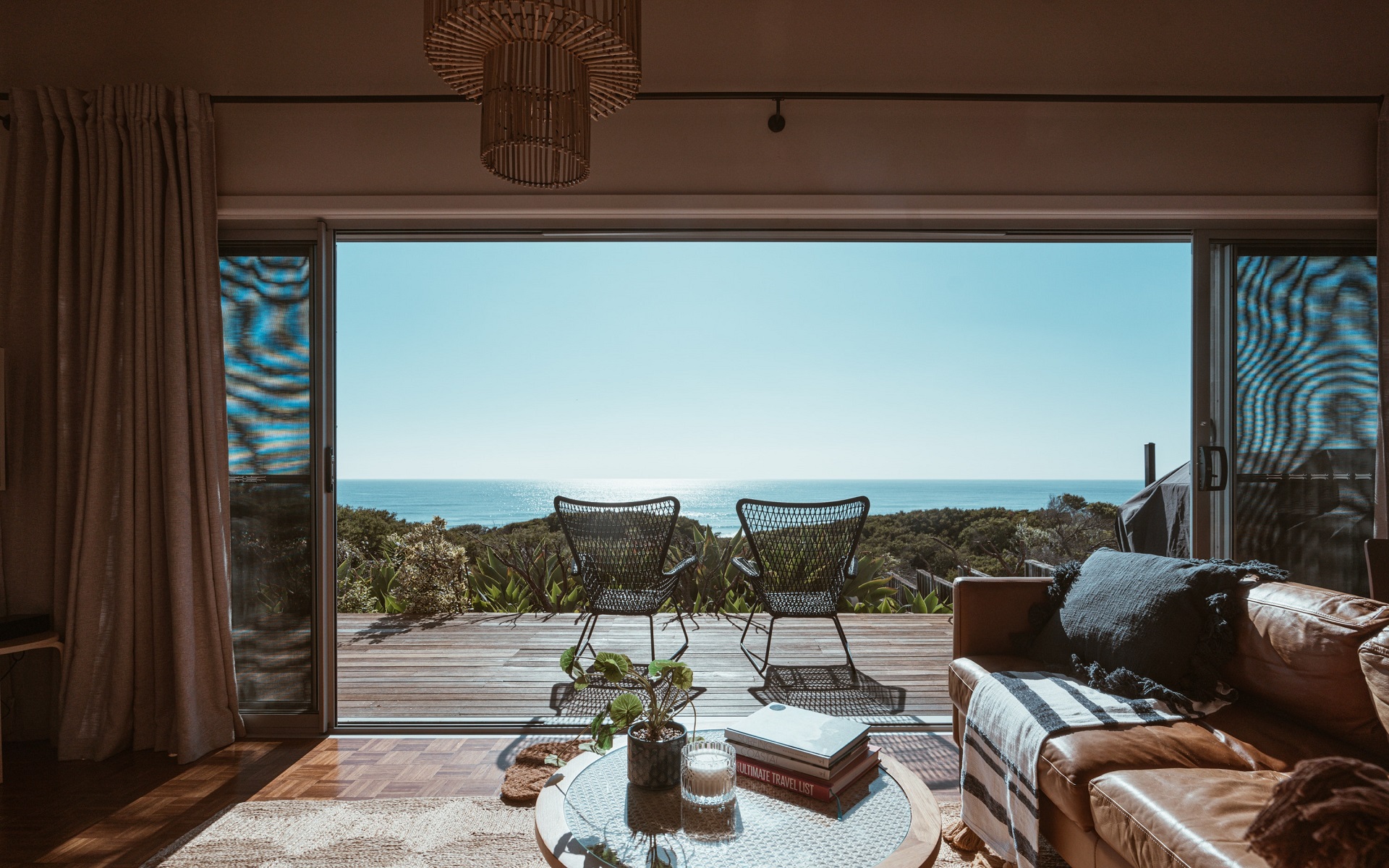 'Image of one of our resort's accomodation rooms featuring the balcony view'